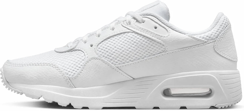 Men's Retro Panel Trainers in White, view 4.