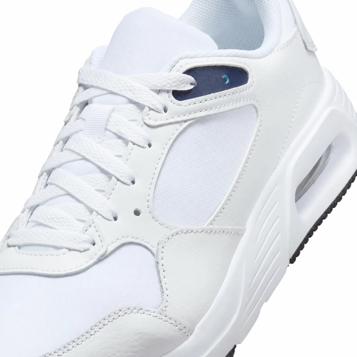 Men's Retro Panel Trainers in White Lt Photo Blue Thunder Blue, view 6.