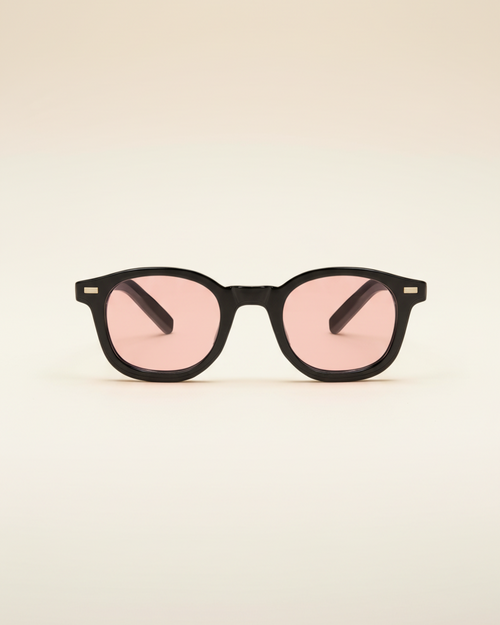 Classic Frame Sunglasses in rose, front view.