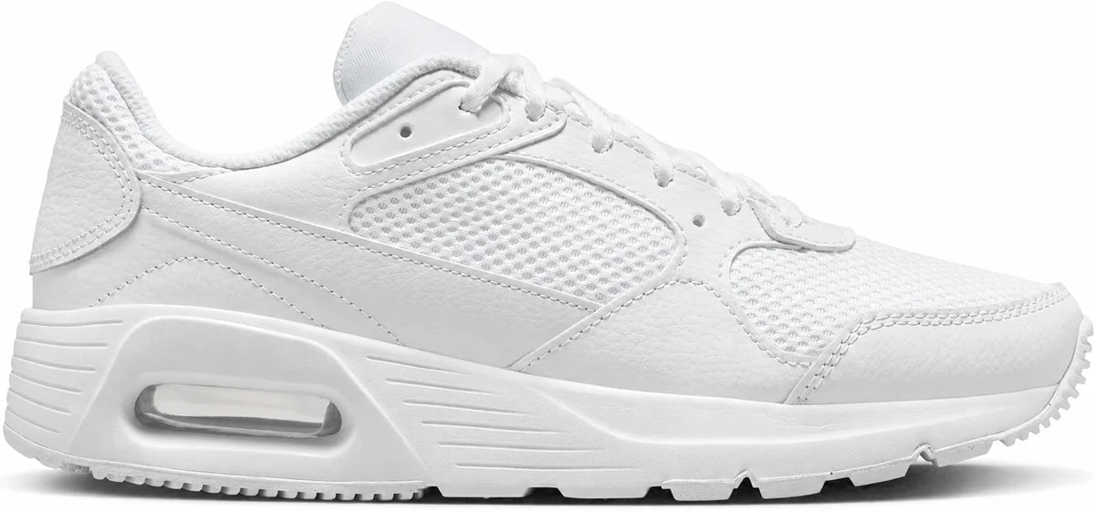 Men's Retro Panel Trainers in White, view 5.