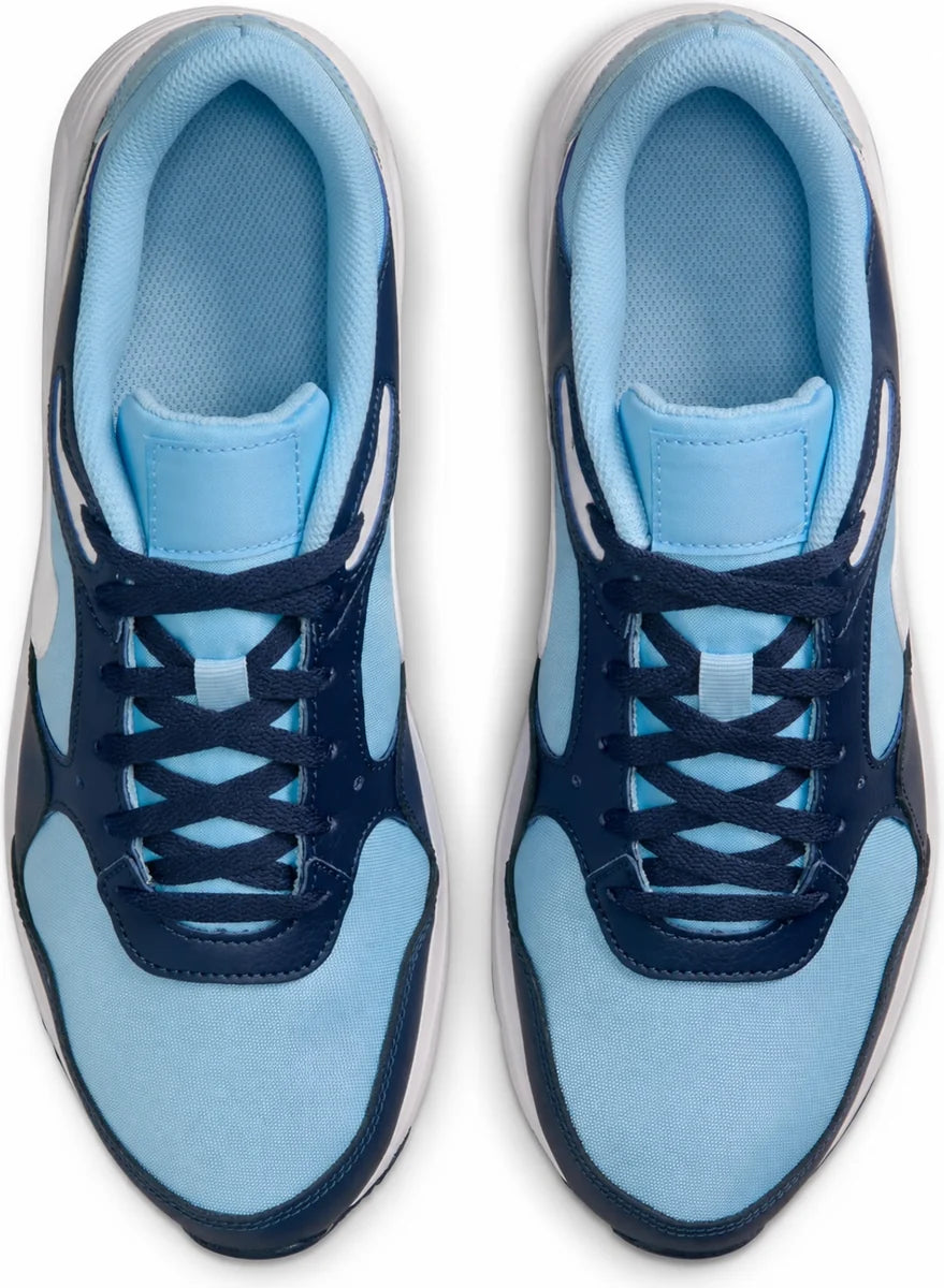 Men's Retro Panel Trainers in Psychic Blue Midnight Navy, view 5.