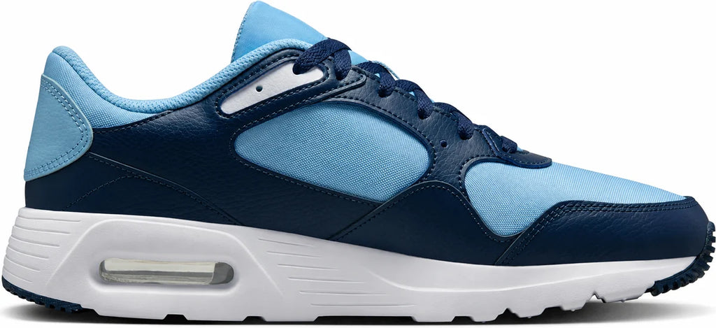 Men's Retro Panel Trainers in Psychic Blue Midnight Navy, view 10.