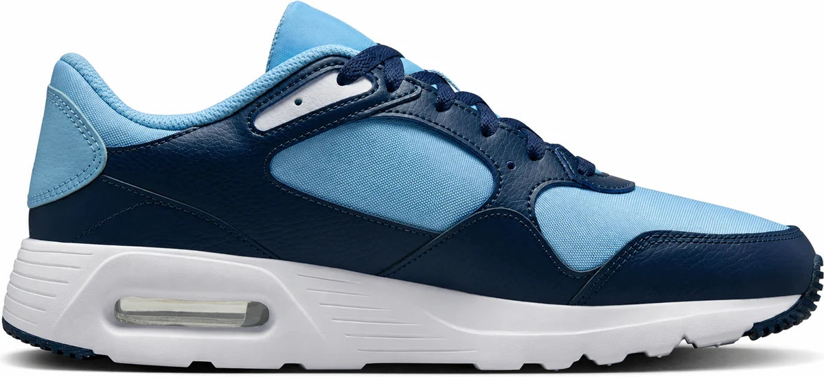 Men's Retro Panel Trainers in Psychic Blue Midnight Navy, view 10.