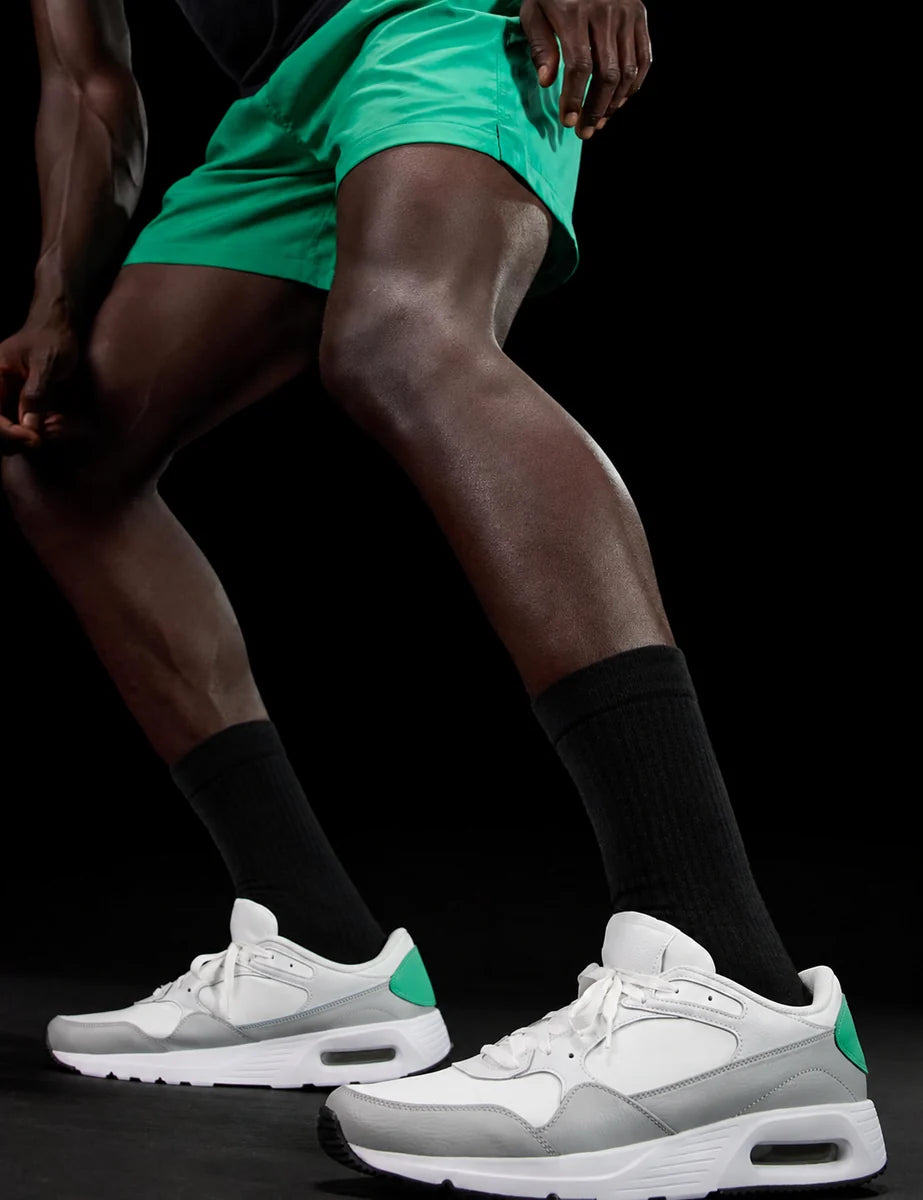 Men's Retro Panel Trainers in Summit White Stadium Green, view 2.