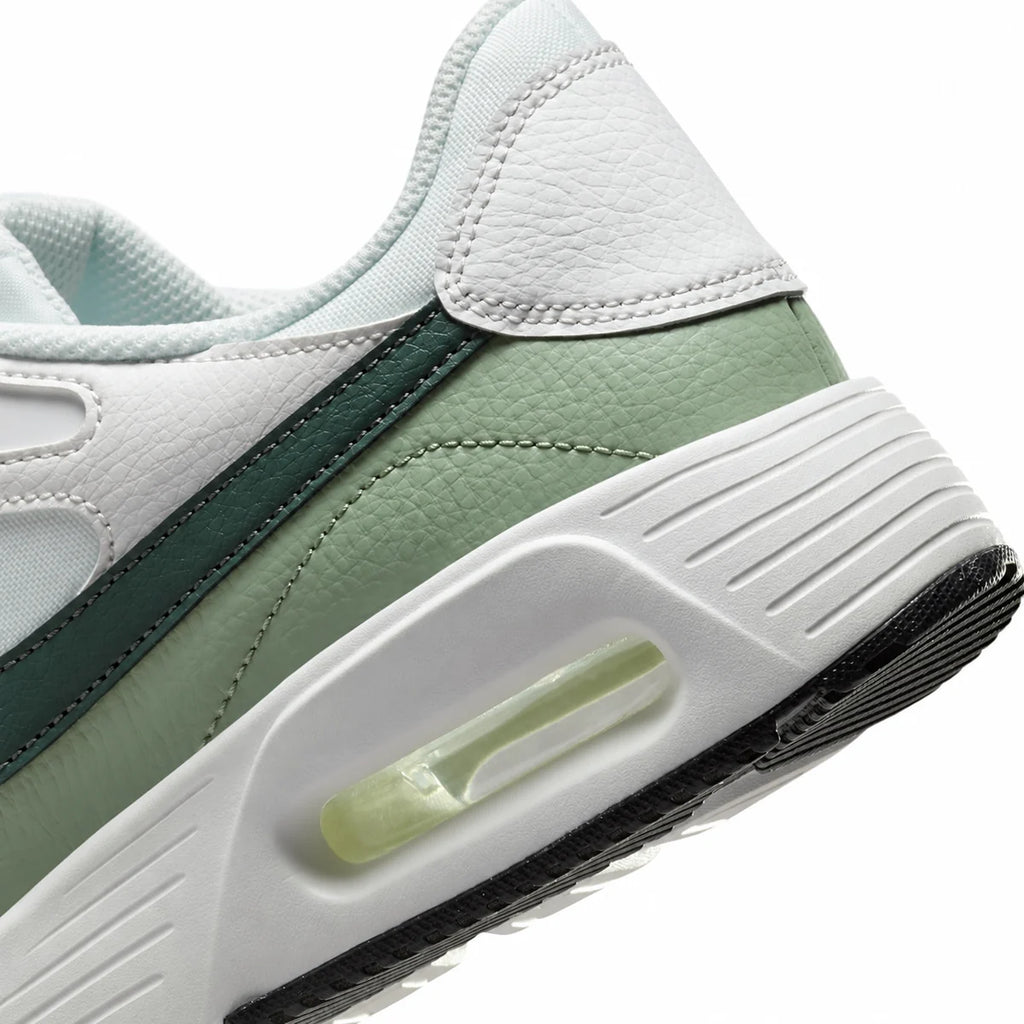Men's Retro Panel Trainers in Summit White Vintage Green, view 8.