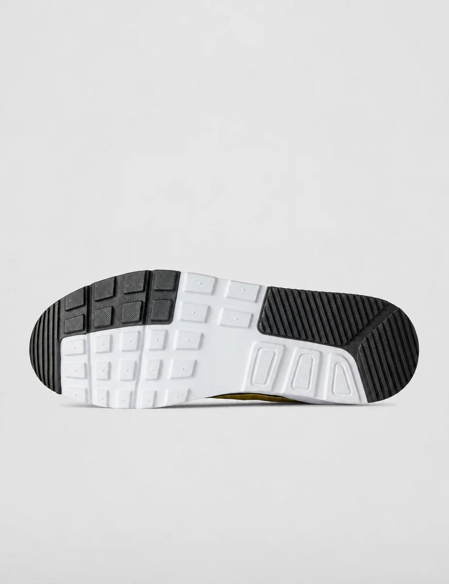 Men's Retro Panel Trainers in Photon Dust Bright Citron, view 4.