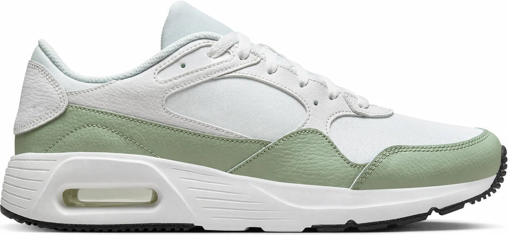 Men's Retro Panel Trainers in Summit White Vintage Green, view 6.