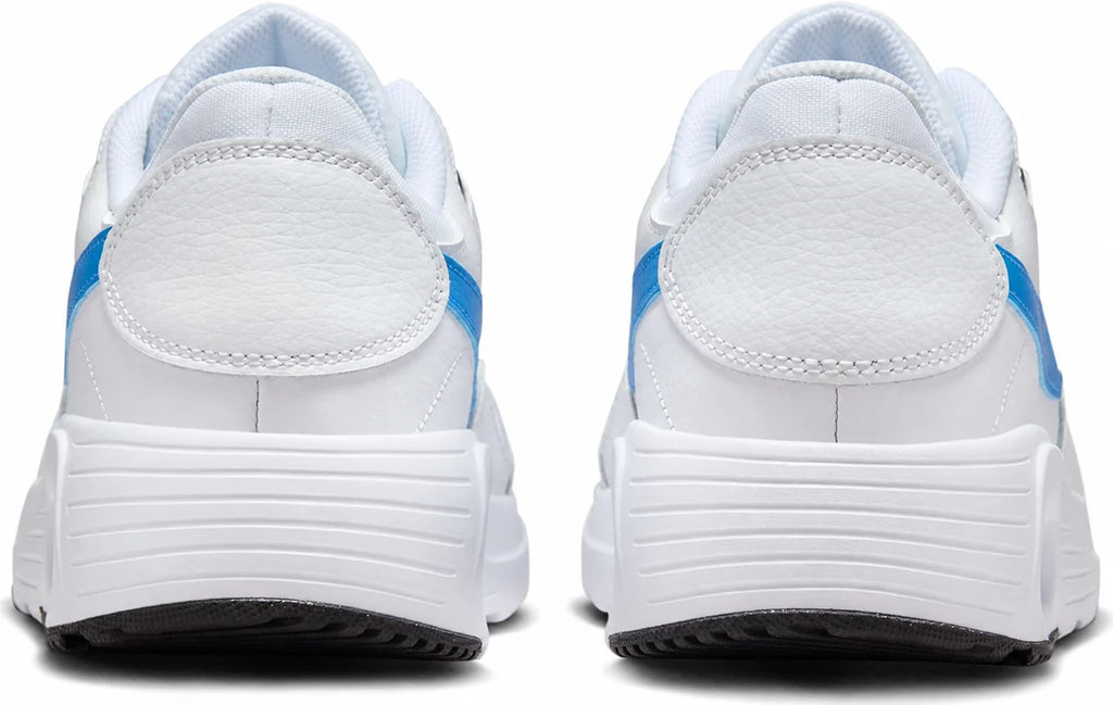 Men's Retro Panel Trainers in White Lt Photo Blue Thunder Blue, view 2.