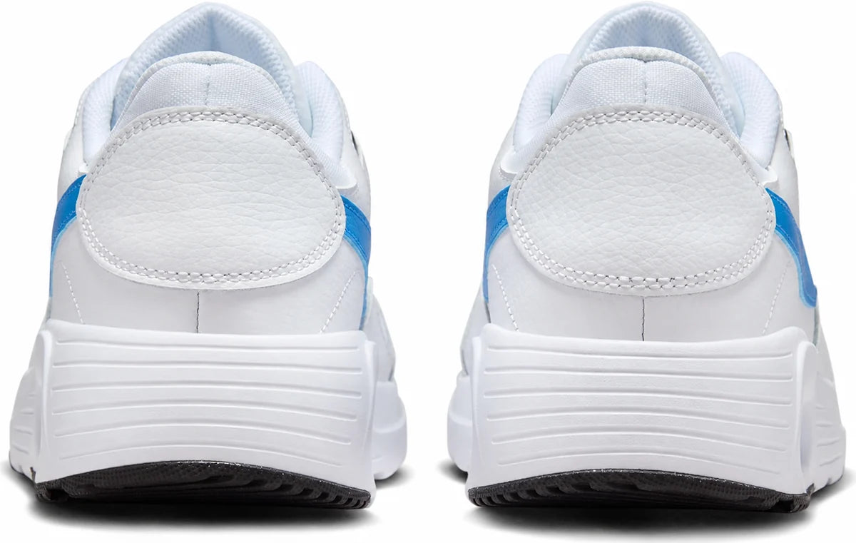 Men's Retro Panel Trainers in White Lt Photo Blue Thunder Blue, view 2.
