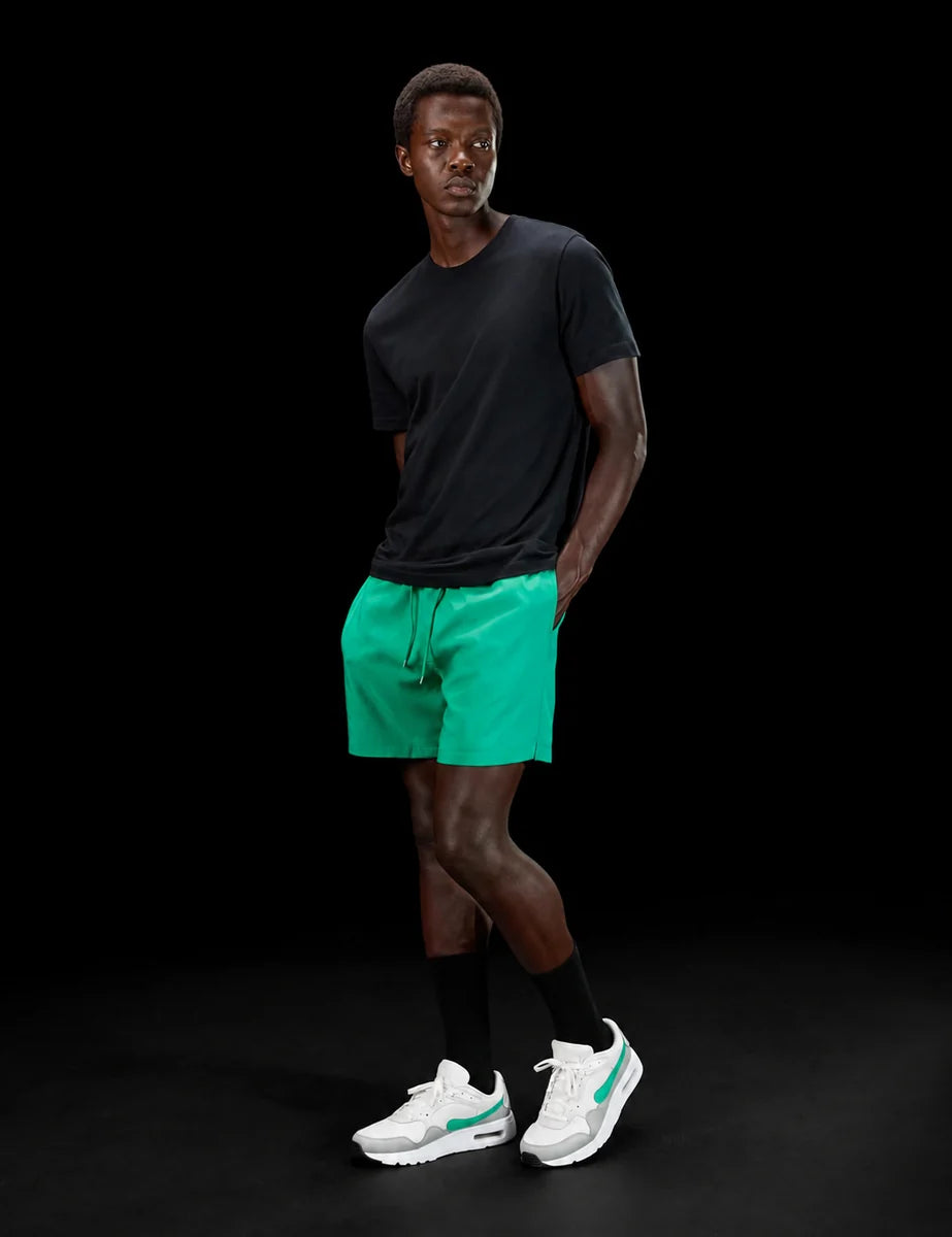 Men's Retro Panel Trainers in Summit White Stadium Green, view 3.