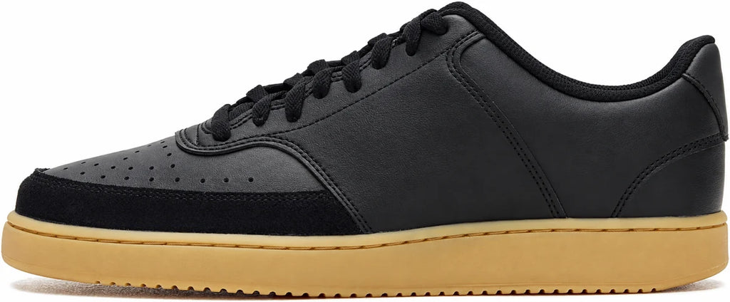 Women's Classic Low-Top Trainers in Black Gum Light Brown Sail, view 5.