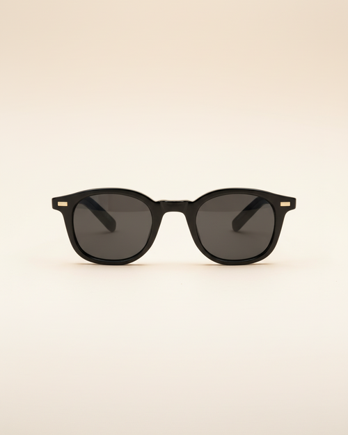 Classic Frame Sunglasses in black, front view.