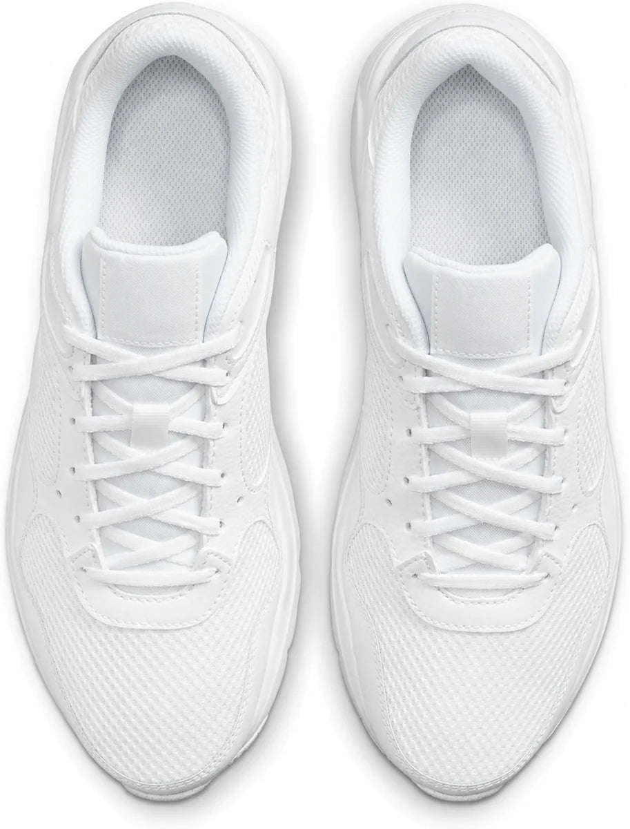 Men's Retro Panel Trainers in White, view 3.