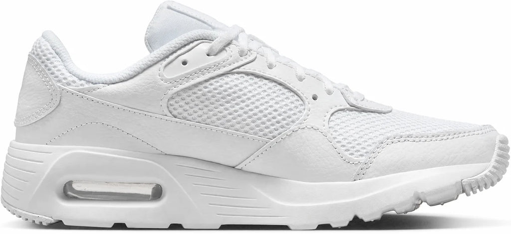 Men's Retro Panel Trainers in White, view 6.