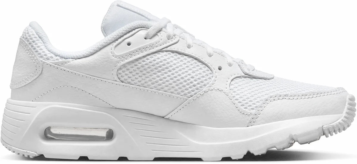 Men's Retro Panel Trainers in White, view 6.