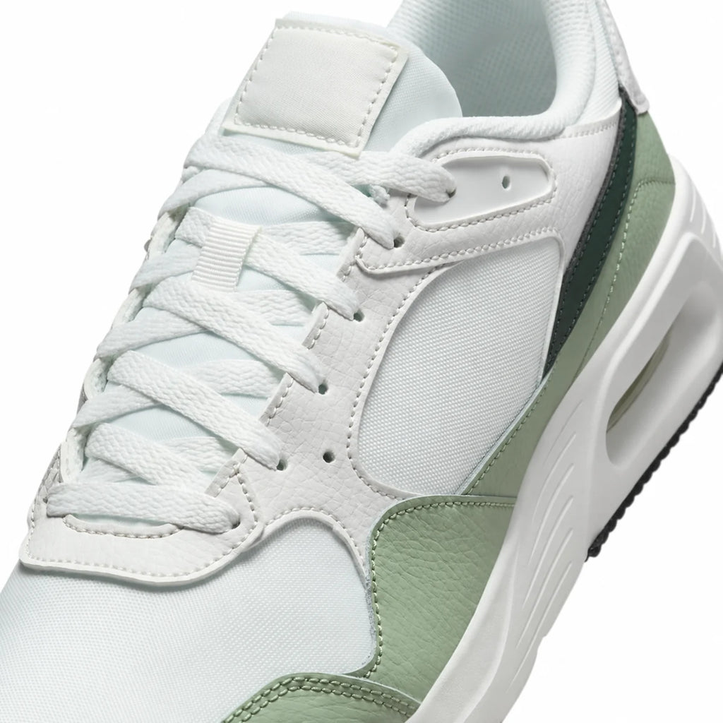 Men's Retro Panel Trainers in Summit White Vintage Green, view 7.