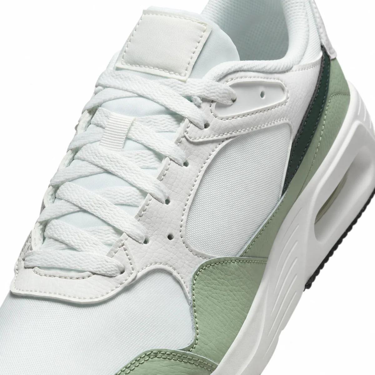 Men's Retro Panel Trainers in Summit White Vintage Green, view 7.