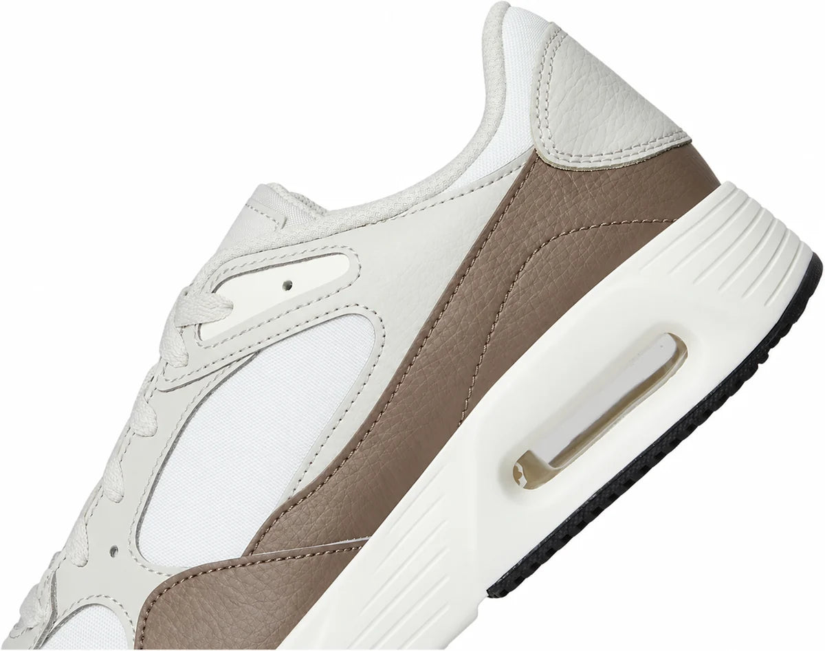 Men's Retro Panel Trainers in Sail Velvet Brown Light Bone, view 6.