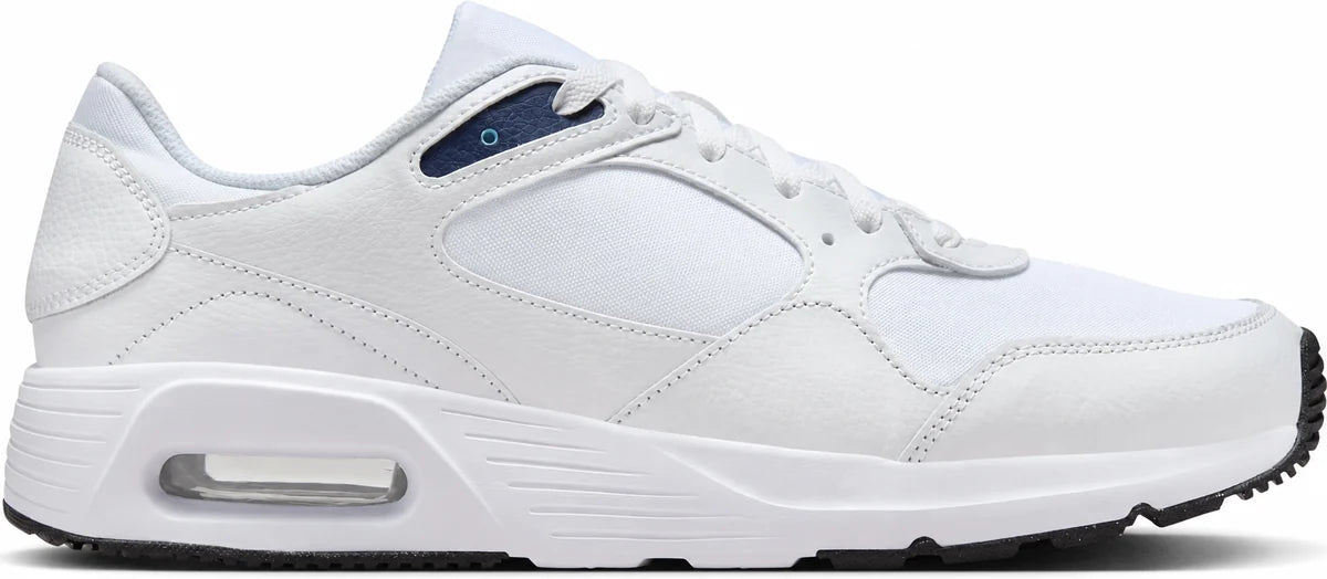 Men's Retro Panel Trainers in White Lt Photo Blue Thunder Blue, view 5.