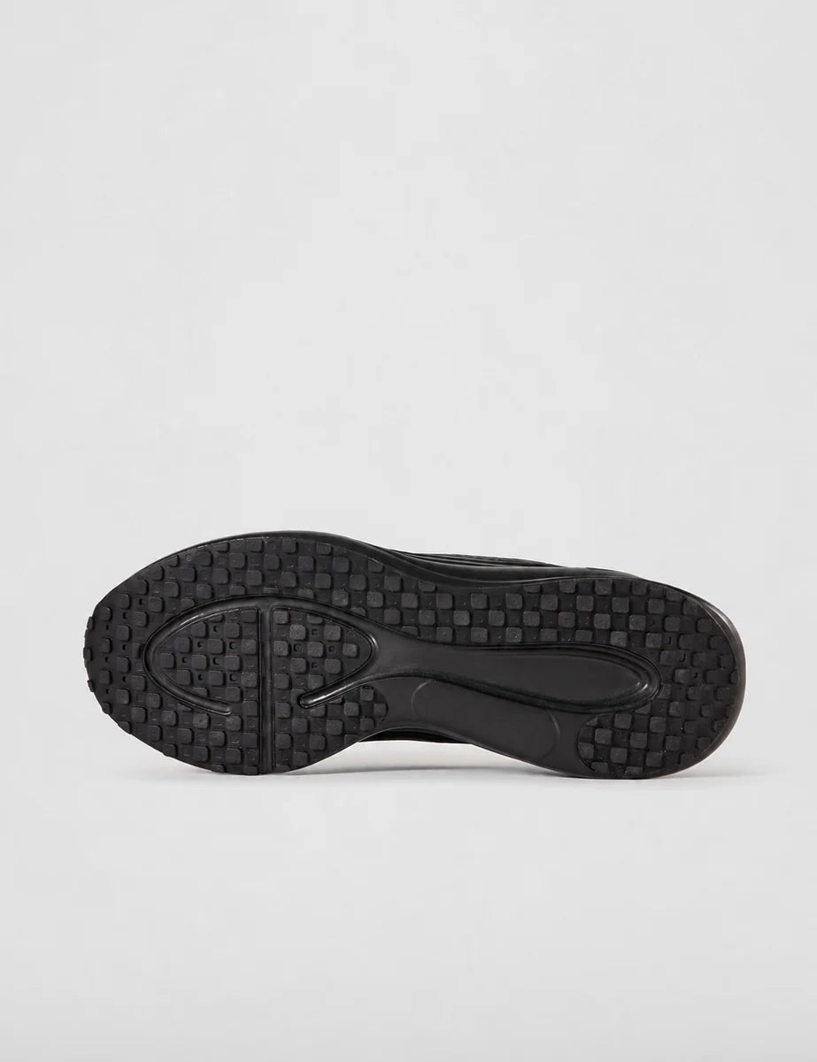 Men's Mesh Lace-Up Trainers in Black Anthracite, view 4.