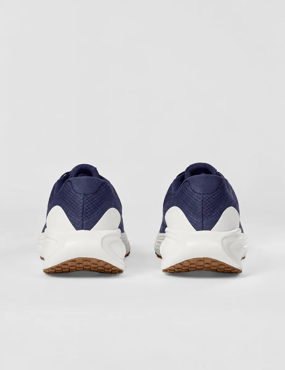 Men's Mesh Lace-Up Trainers in Midnight Navy Sail Gum, view 7.