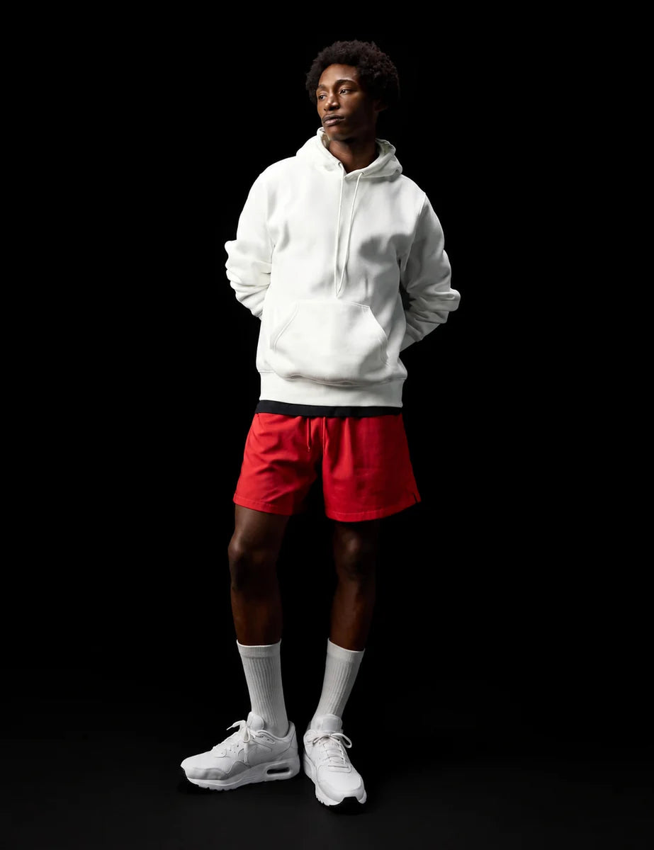 Men's Retro Panel Trainers in White Black White, view 3.