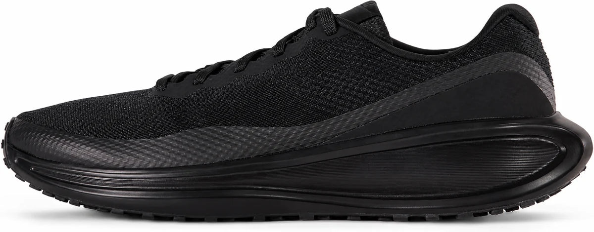 Men's Mesh Lace-Up Trainers in Black Anthracite, view 1.