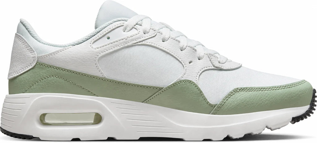 Men's Retro Panel Trainers in Summit White Vintage Green, view 10.