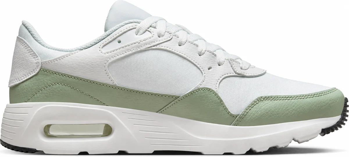 Men's Retro Panel Trainers in Summit White Vintage Green, view 10.