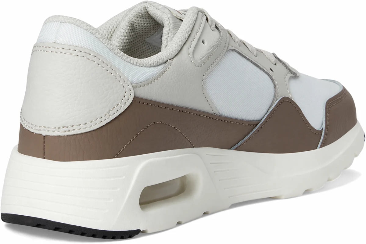 Men's Retro Panel Trainers in Sail Velvet Brown Light Bone, view 5.